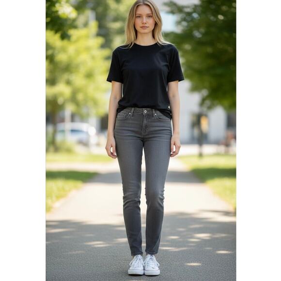 Flying Monkey Denim - ☀️Flying Monkey Gray Skinny Jeans Size 29 Made in USA NWT